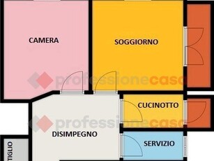 Bilocale in Affitto a Pistoia, 550€, 50 m²