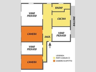 Quadrilocale in Vendita a Bologna, 1'100€, 100 m², arredato
