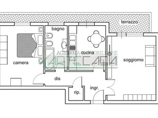 Trilocale in Affitto a Pisa, 700€, 65 m², arredato