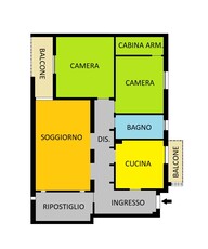 Trilocale con terrazzo in via scalabrini, Piacenza