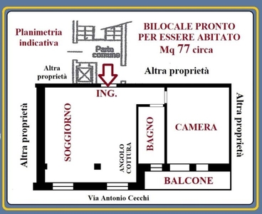 Bilocale in Via Del Fusaro, Milano, 1 bagno, arredato, 77 m², 1° piano